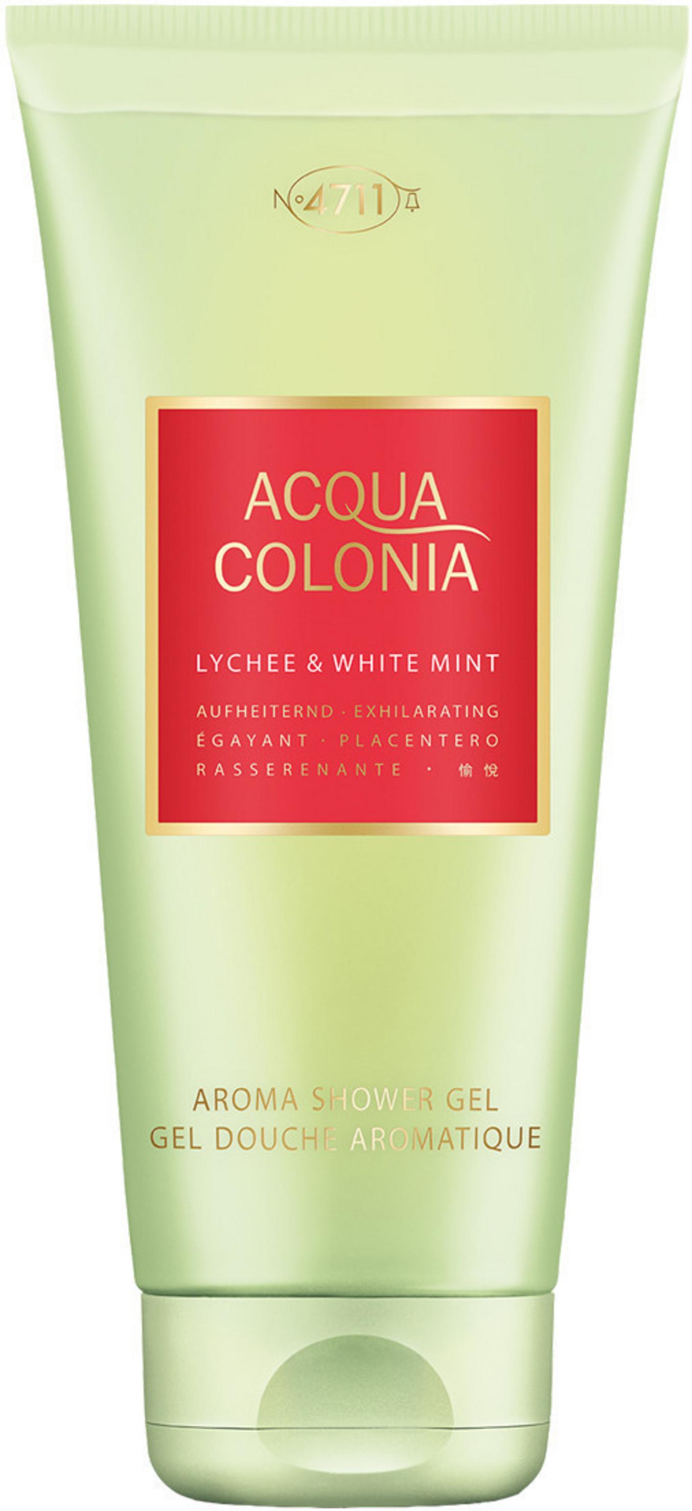 4711, Acqua Colonia, Lychee & White Mint, Moisturizing, Shower Gel, Body, All Skin Types, 200 ml