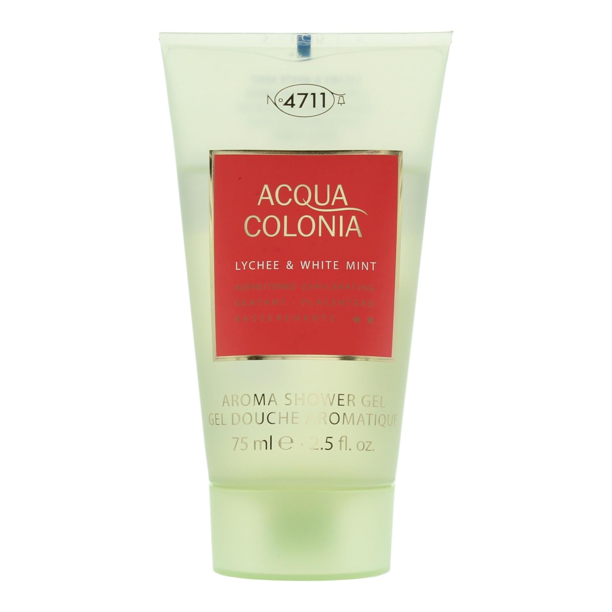 4711, Acqua Colonia, Lychee & White Mint, Moisturizing, Shower Gel, Body, All Skin Types, 75 ml