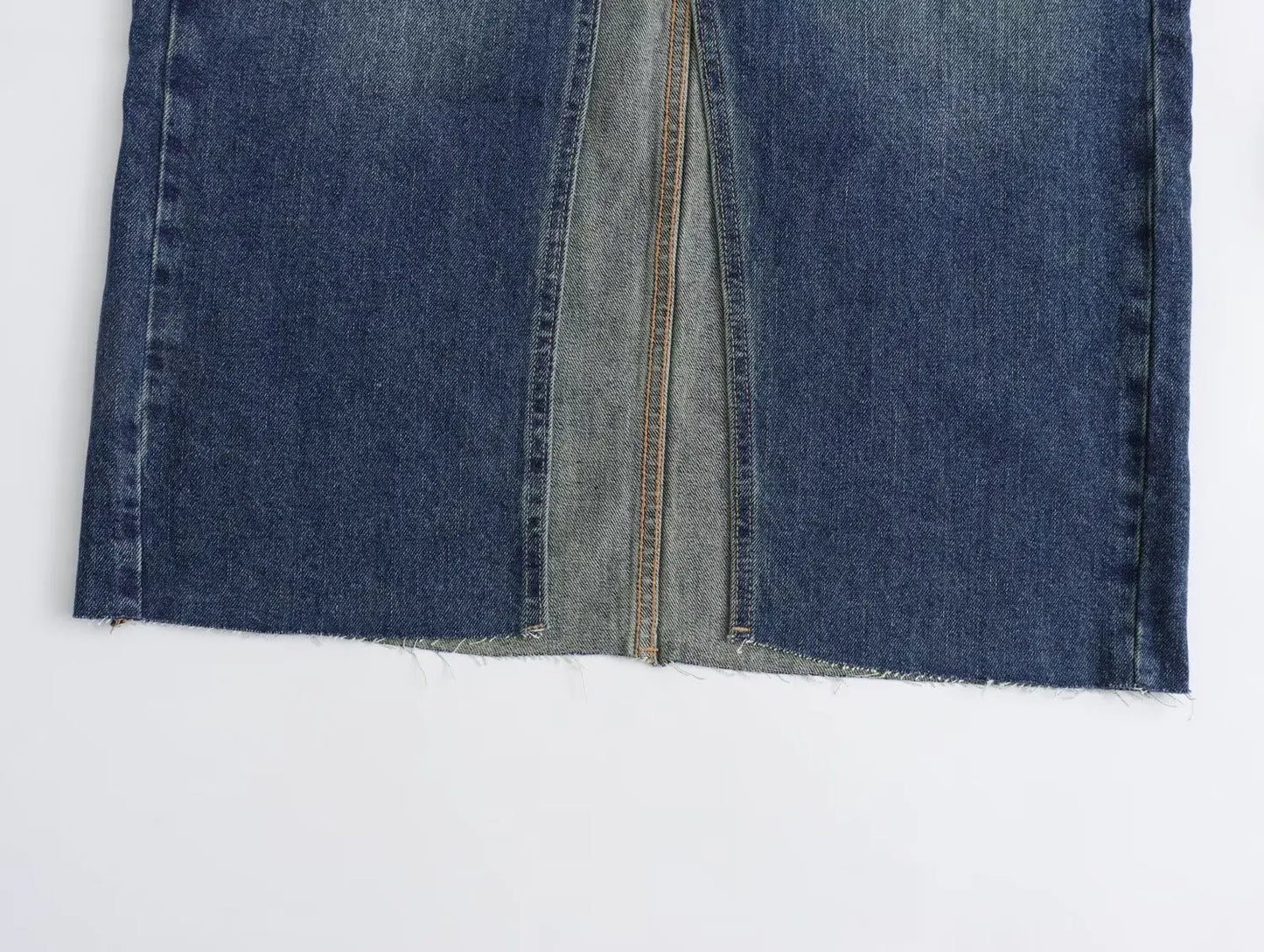 Denim Midi Skirt Women Blue High Waist Long Skirts for Women Autumn Slit Jeans Skirt Woman Streetwear Women's Skirts