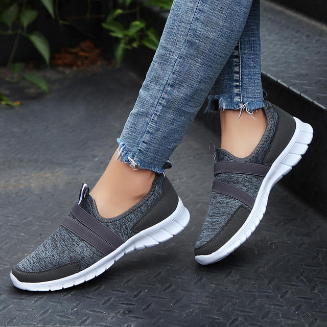 Sneakers Women Breathable Mesh Shoes Woman Ballet Slip On Flats Loafers Ladies Shoes Creepers tenis feminino