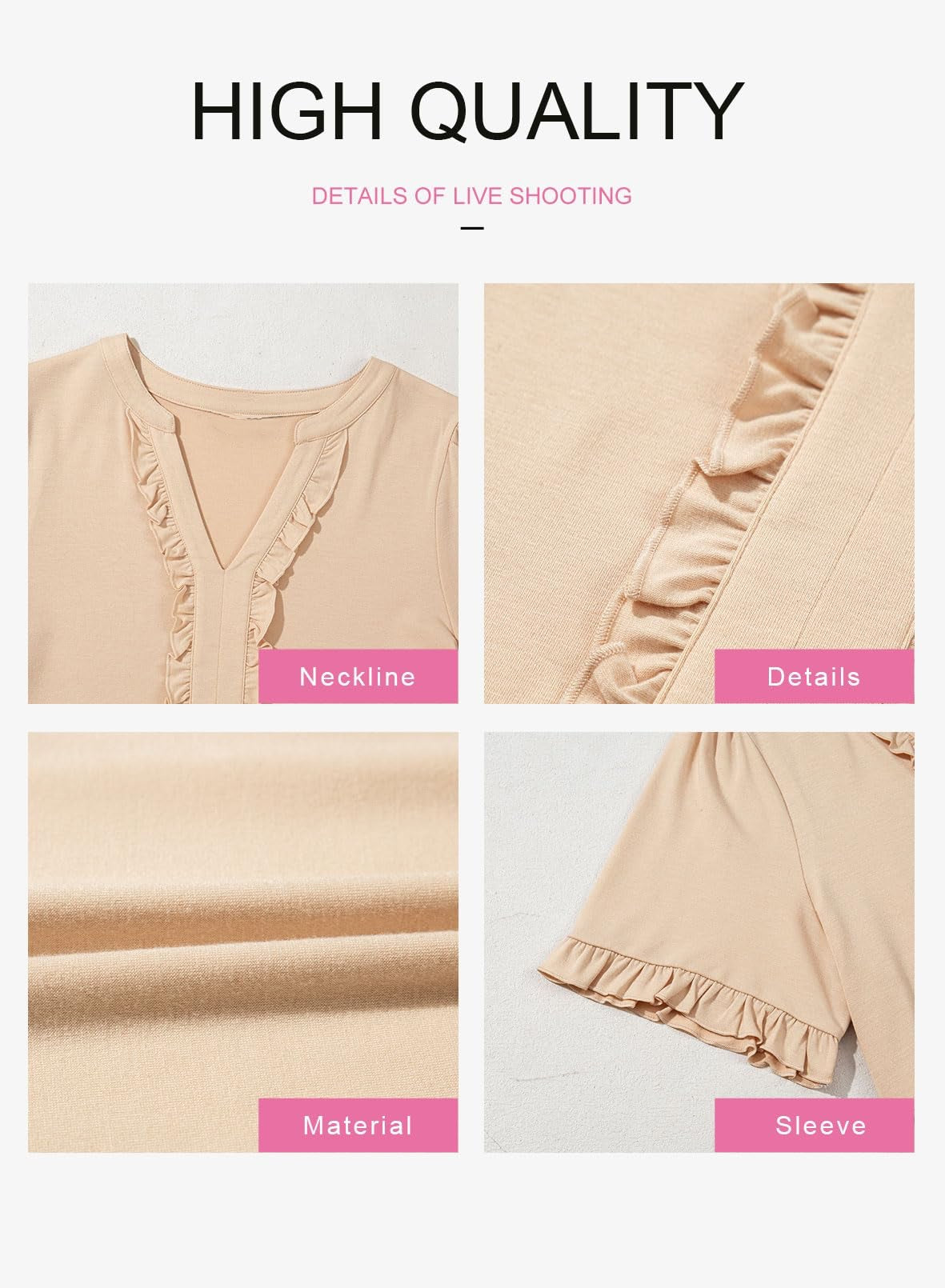 Womens Dresses Summer Spring V Neck Short Sleeve Casual A Line Flowy Swing Dress Mini Dress