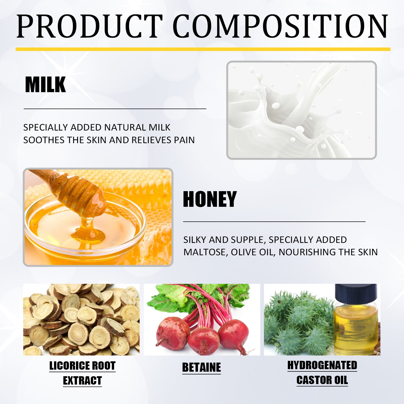 Honey And Milk Hair Removal Cream, Quick And Gentle Hair Removal All Over The Body Smooth Skin Hair Removal Cream