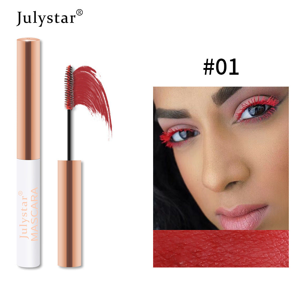 Eyelash Foundation Cream Waterproof Anti Sweat Not Dizzy Dye Slender Long Curl Warped Thick Color Mascara