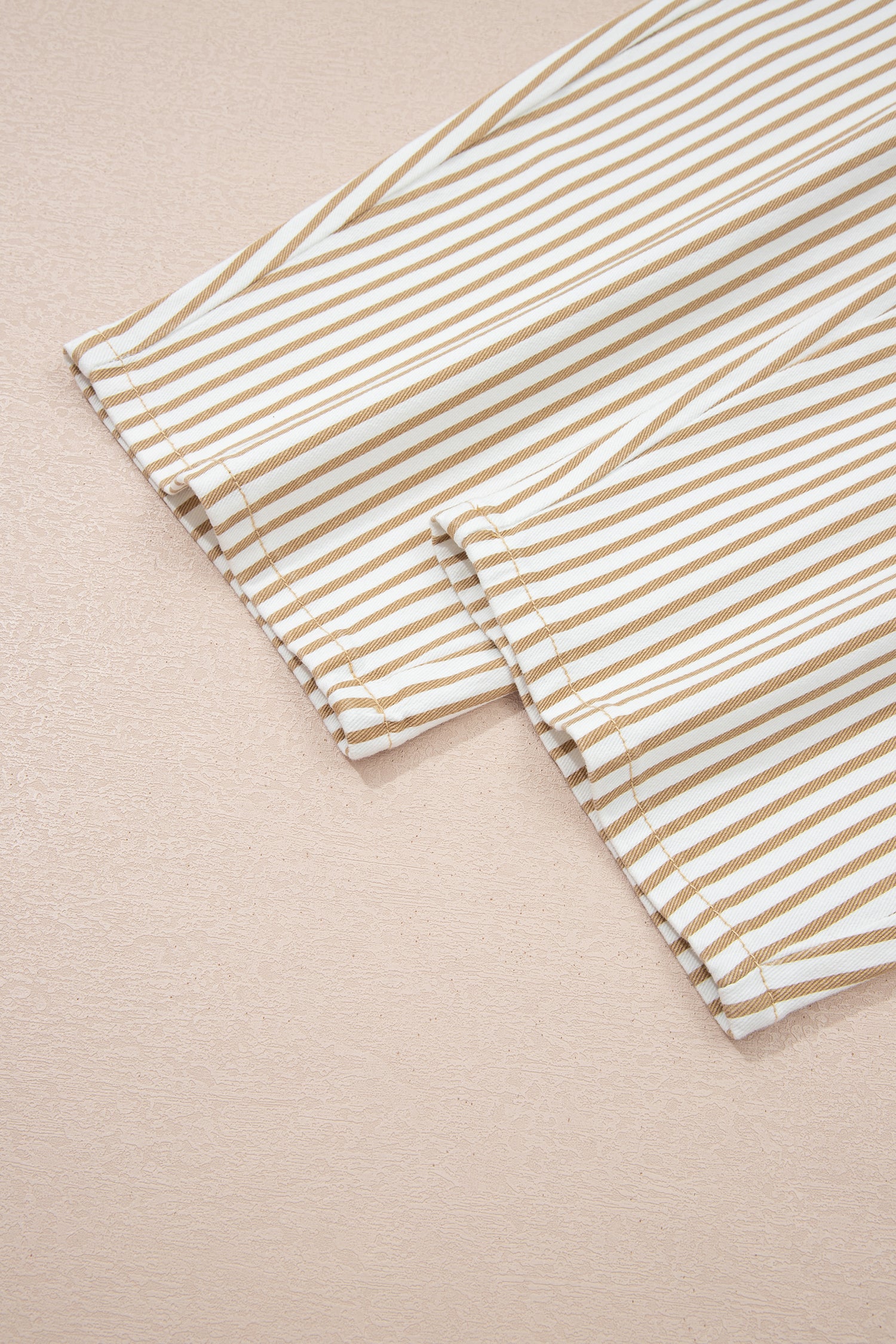 Sky Blue Stripe Casual Barrel Jeans