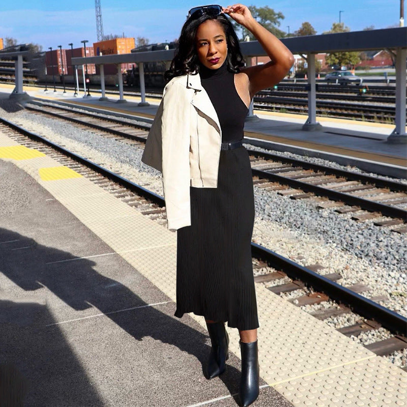 Womens Stylish Versatile Loose-fitting Casual Printed Skirt