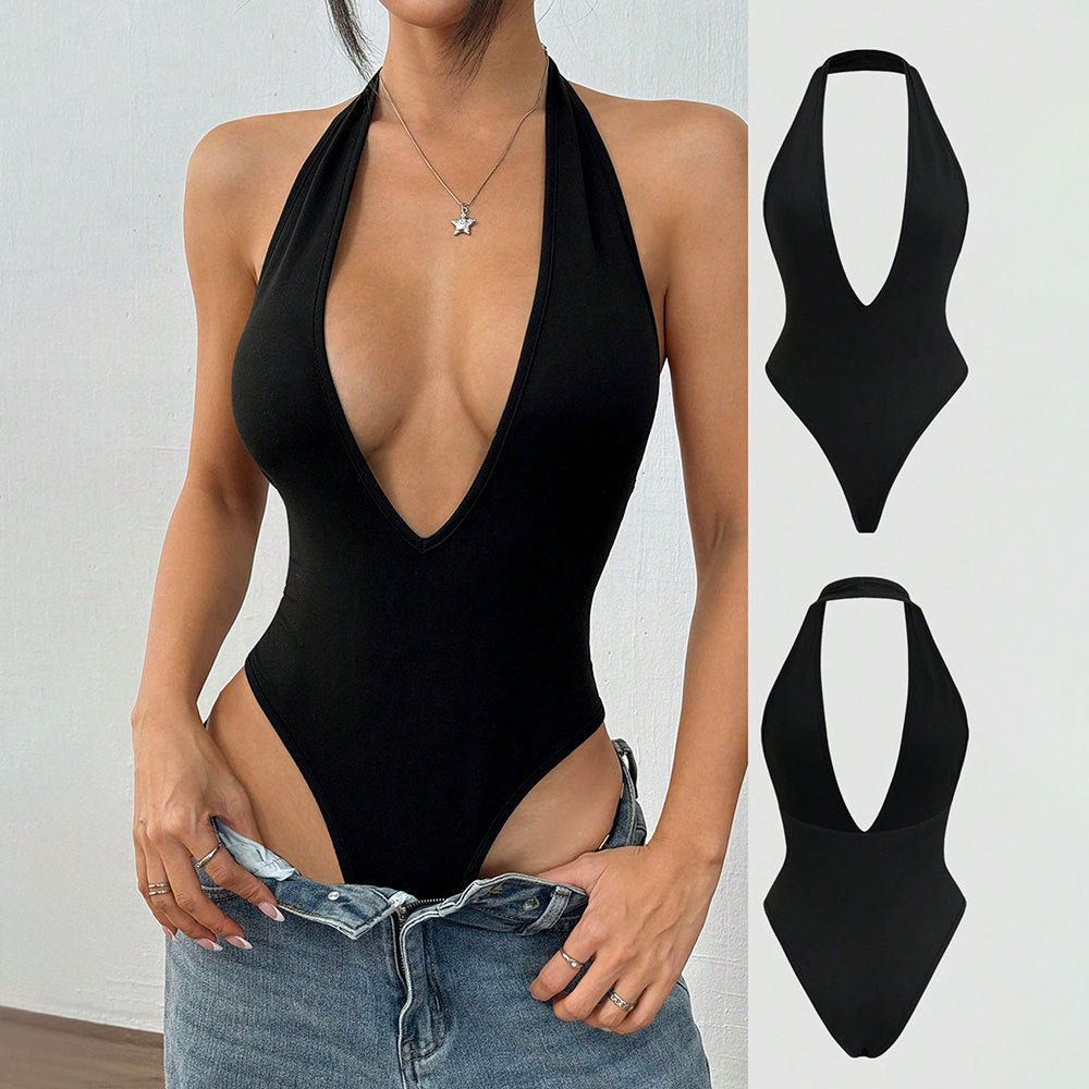 Women's Sexy Halter Jumpsuit Hot Girl Backless