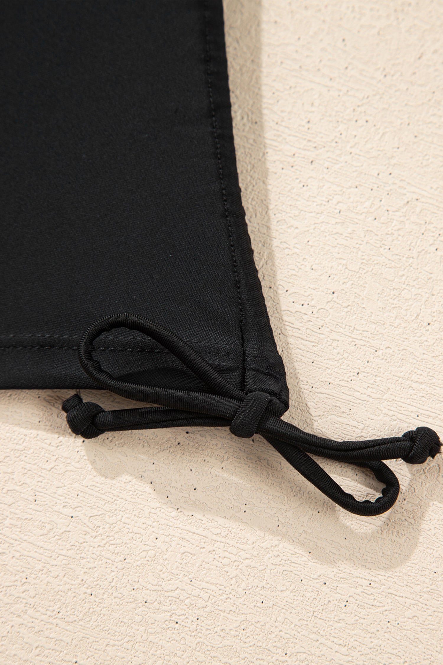 Black Scoop Neck Adjustable Tankini and Matching Skort Bathing Suit