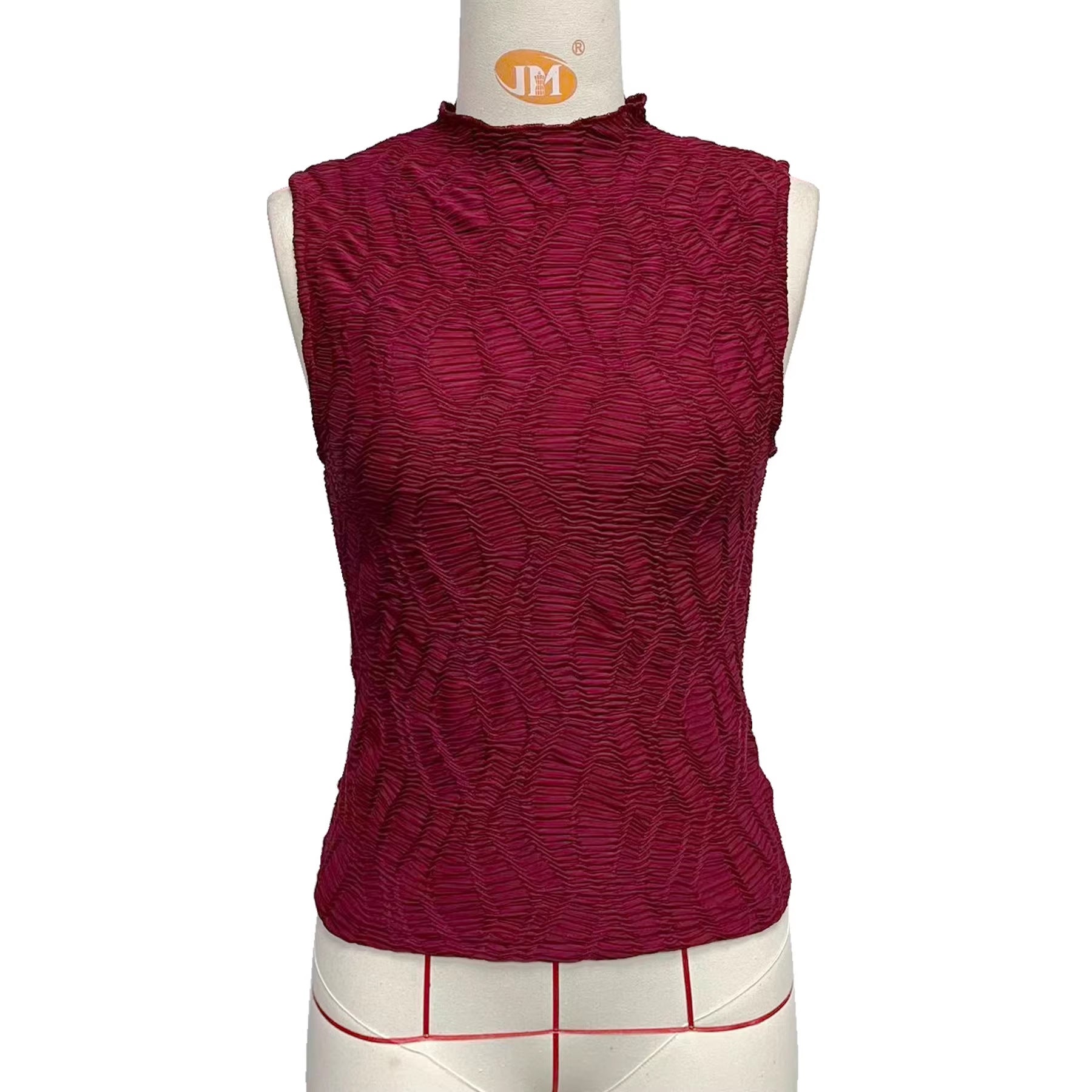 Women's Half-high-neck Textured Base Layer