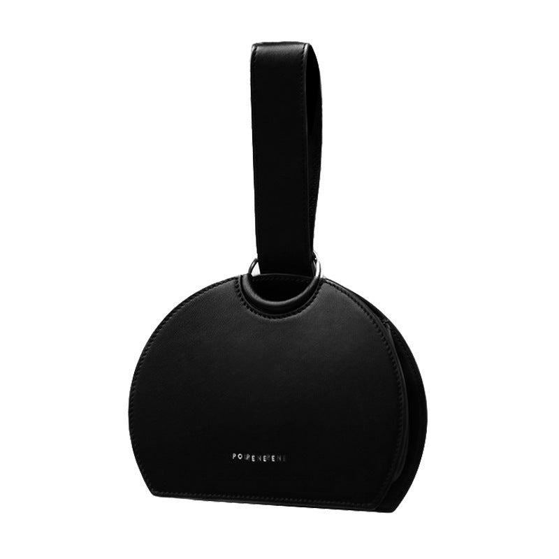 Women's Simple Semicircle Saddle Ring Handbag