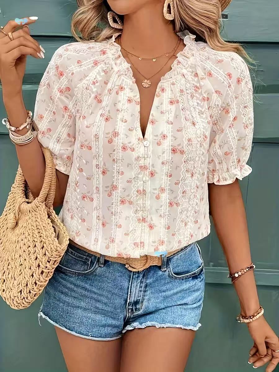 Summer Unique And Beautiful Shirt French Minority Design Blouse