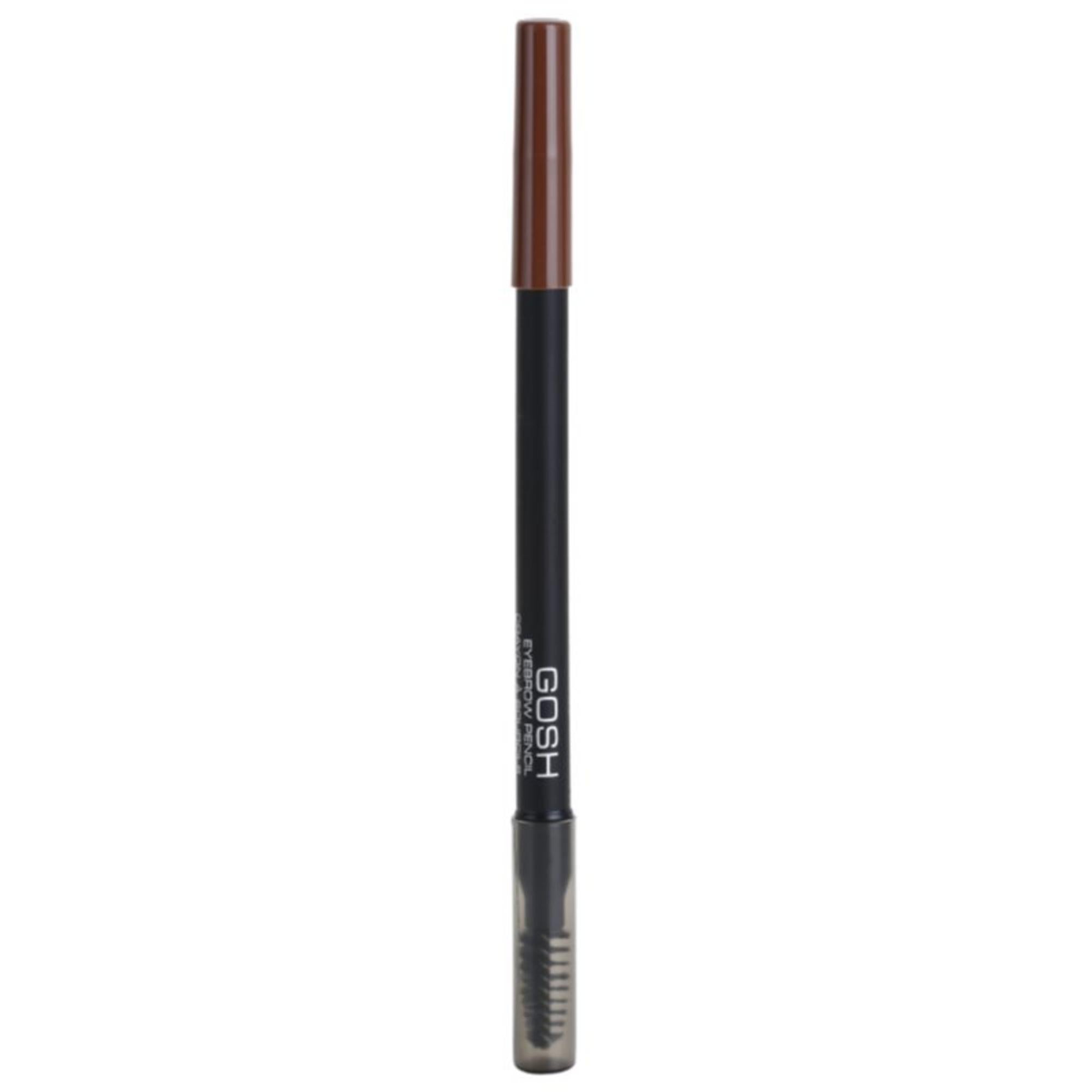 Gosh, Gosh, Eyebrow Cream Pencil & Brush 2-In-1, 01, Brown, 1.2 g