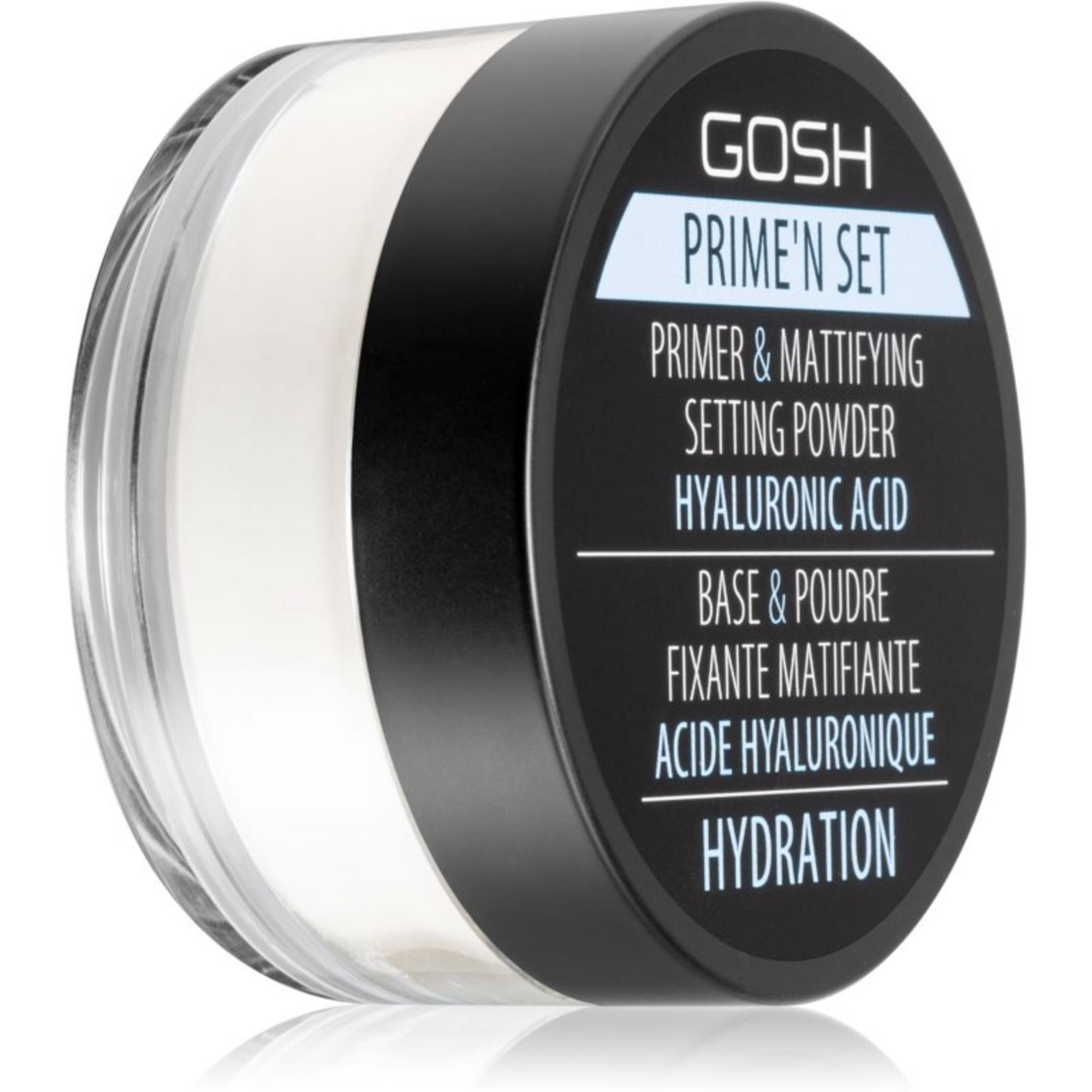 Gosh, Prime'N Set, Vegan, Primer & Setting Powder, Loose Setting Powder, 002, Banana, 7 g