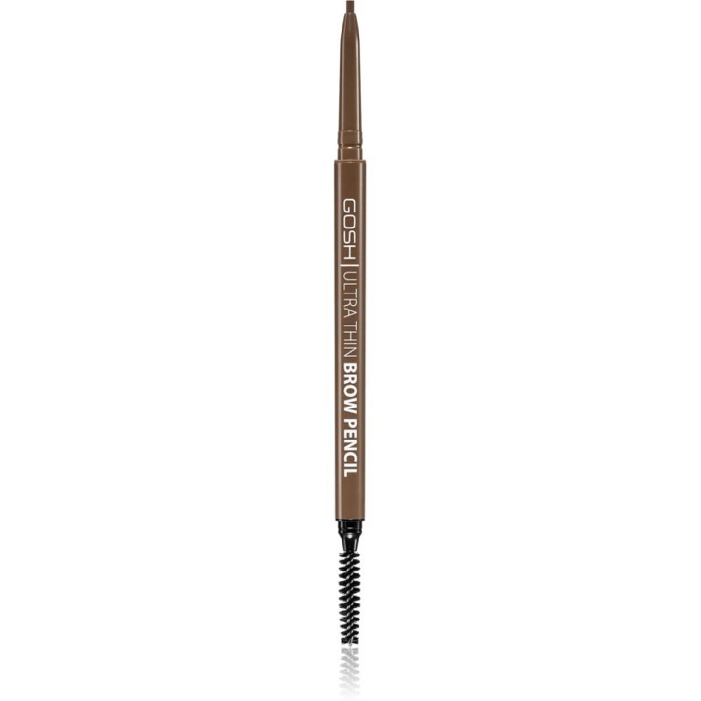 Gosh, Ultra Thin, Eyebrow Cream Pencil & Brush 2-In-1, 002, Grey Brown, 0.09 g