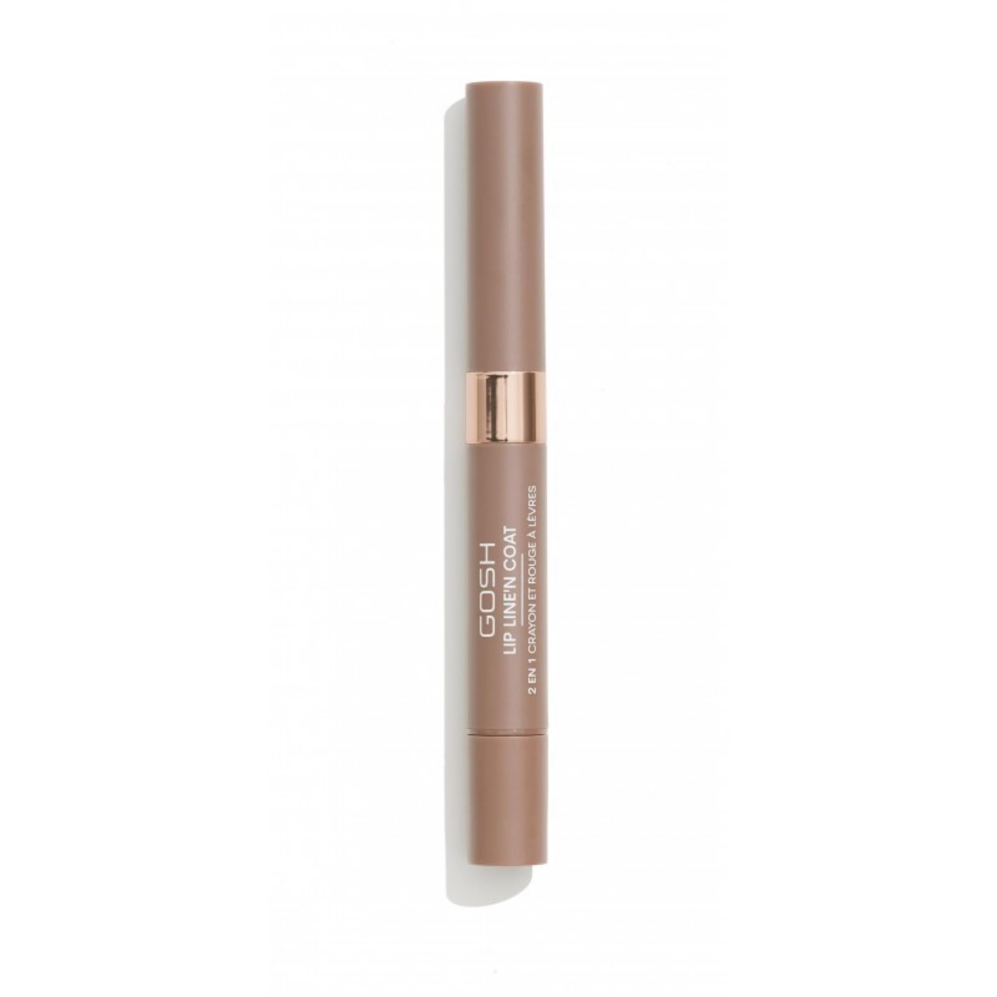 Gosh, Line'n Coat, Lip Liner & Lip Coat 2-In-1, 003, Soft Nougat, 2 ml