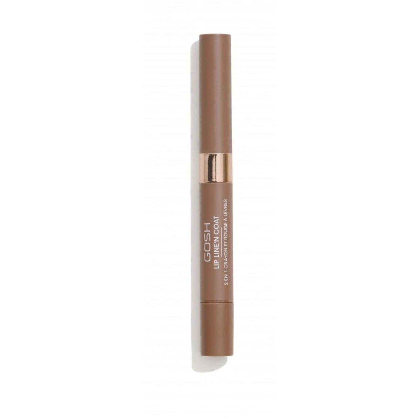 Gosh, Line'n Coat, Lip Liner & Lip Coat 2-In-1, 004, Caramel Toffee, 2 ml