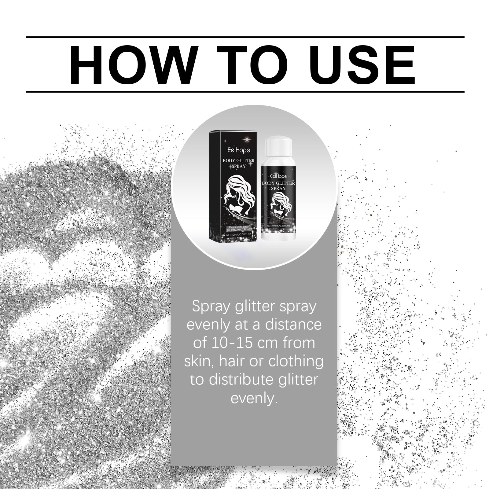 Body Flash Spray, Face Body Star Flash Party Highlight Focus Flash Spray