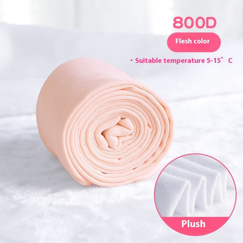 Children's Dance Socks Autumn And Winter Medium Thick Section Single-layer Fleece-lined