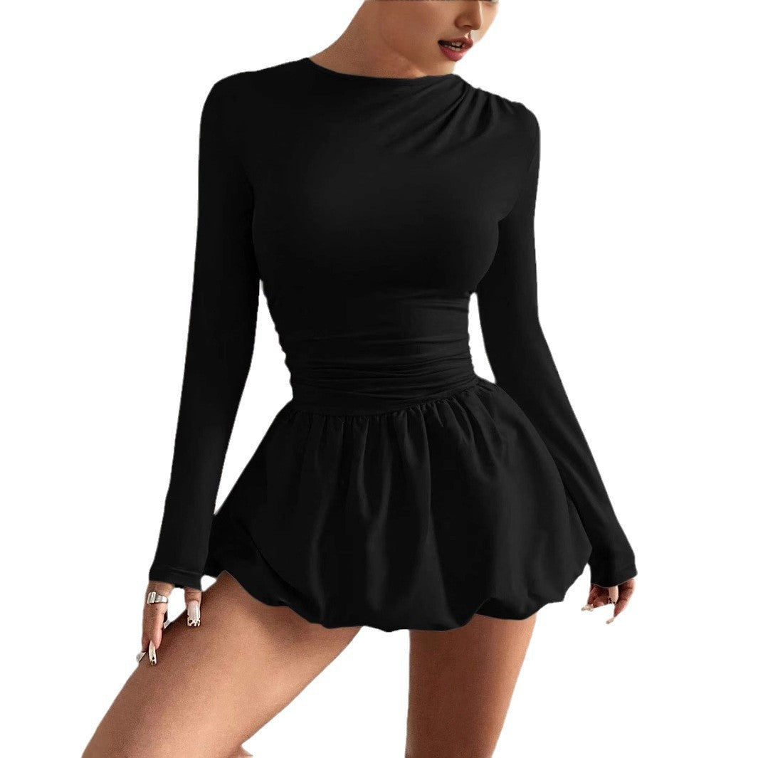 Simple Casual Tulip Hem Skirt For Women