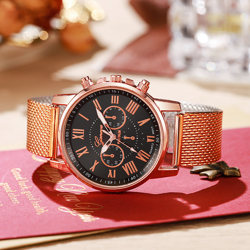 Women's Watch Fashion Simple Roman Scale