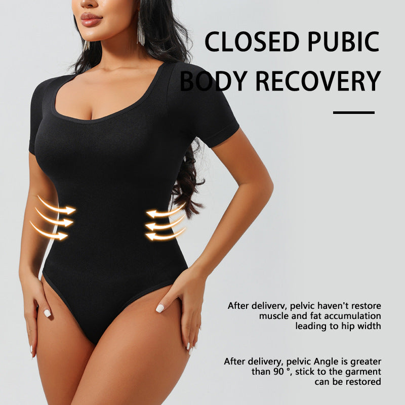 Square Collar One-piece Corset Belly Contracting Hip Raise Skinny