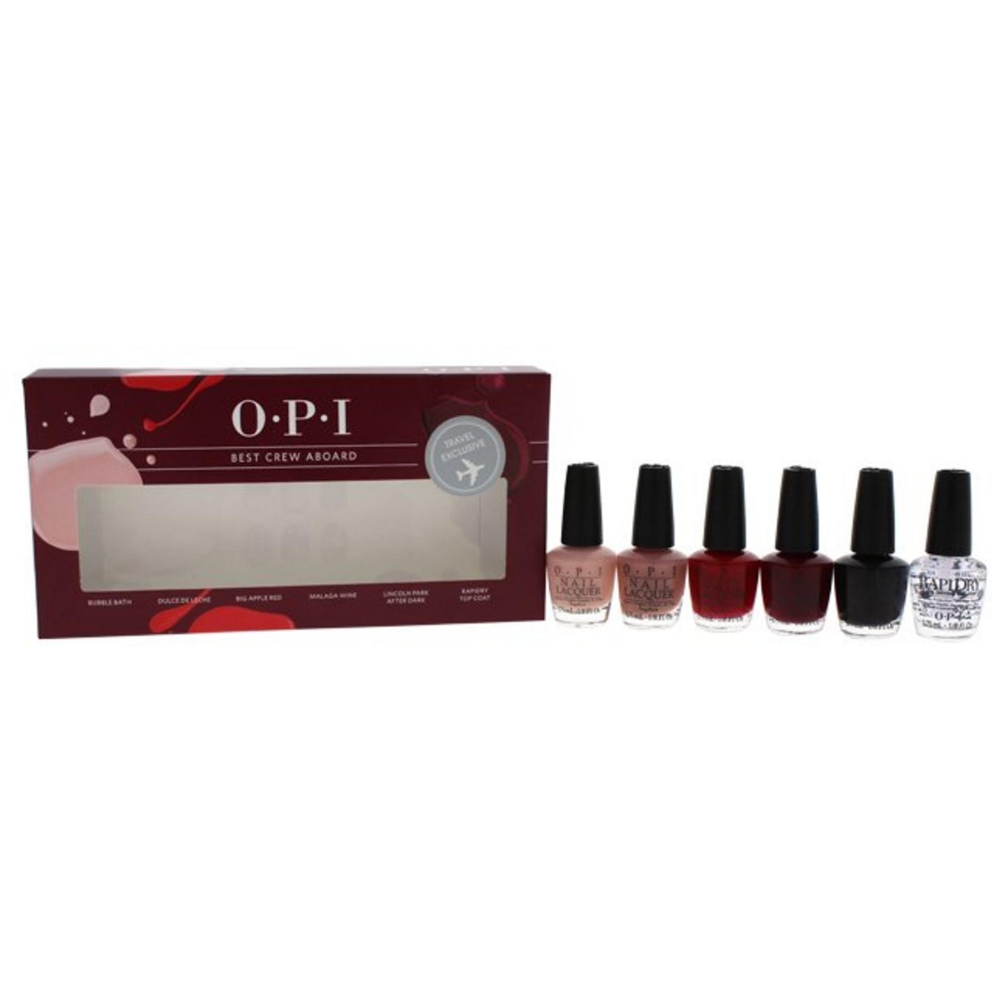 Gift Set, Opi, Best Crew Abroad, Nail Polish, 6 pcs, 3.47 ml
