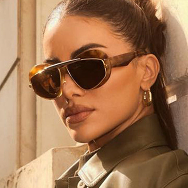 Inflatable bread toad shaped sunglasses, high-end and personalized cat eye sunglasses, internet famous Instagram sunglasses