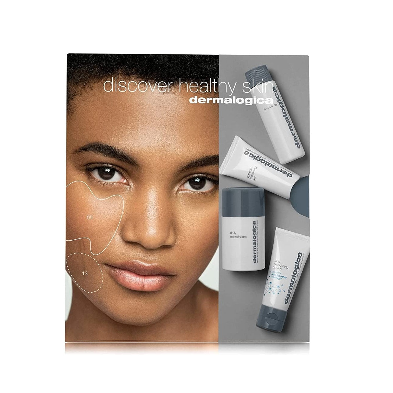 Discover Healthy Skin Set Dermalogica: Daily Skin Health, Hyaluronic Acid, Hydrating 48H, Daily, Cream, For Face & Neck, 15 g + Daily Skin Health, Natural Essential Oils, Deep Cleans And Purifies, Cleansing Oil, For Face & Eyes, 30 ml + Daily Skin Heal...