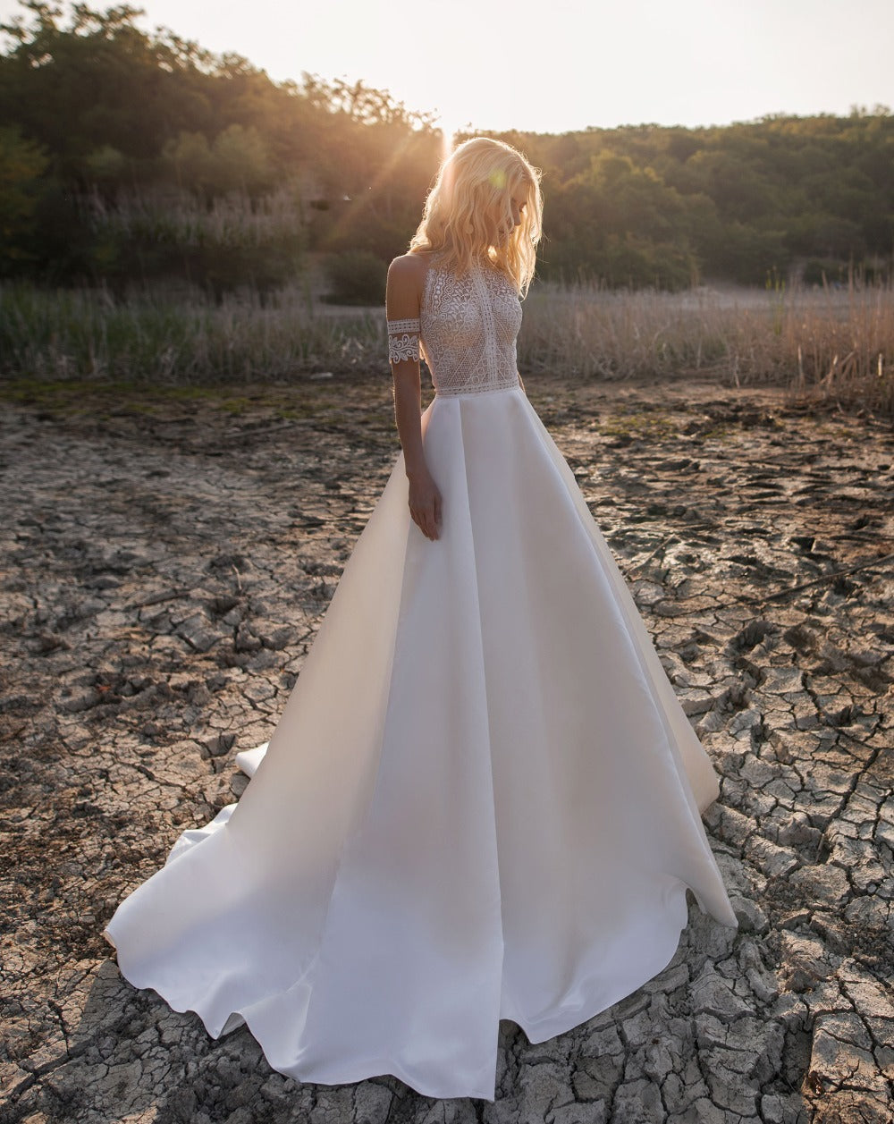 Satin Light Wedding Lace Mori Retro Gauze