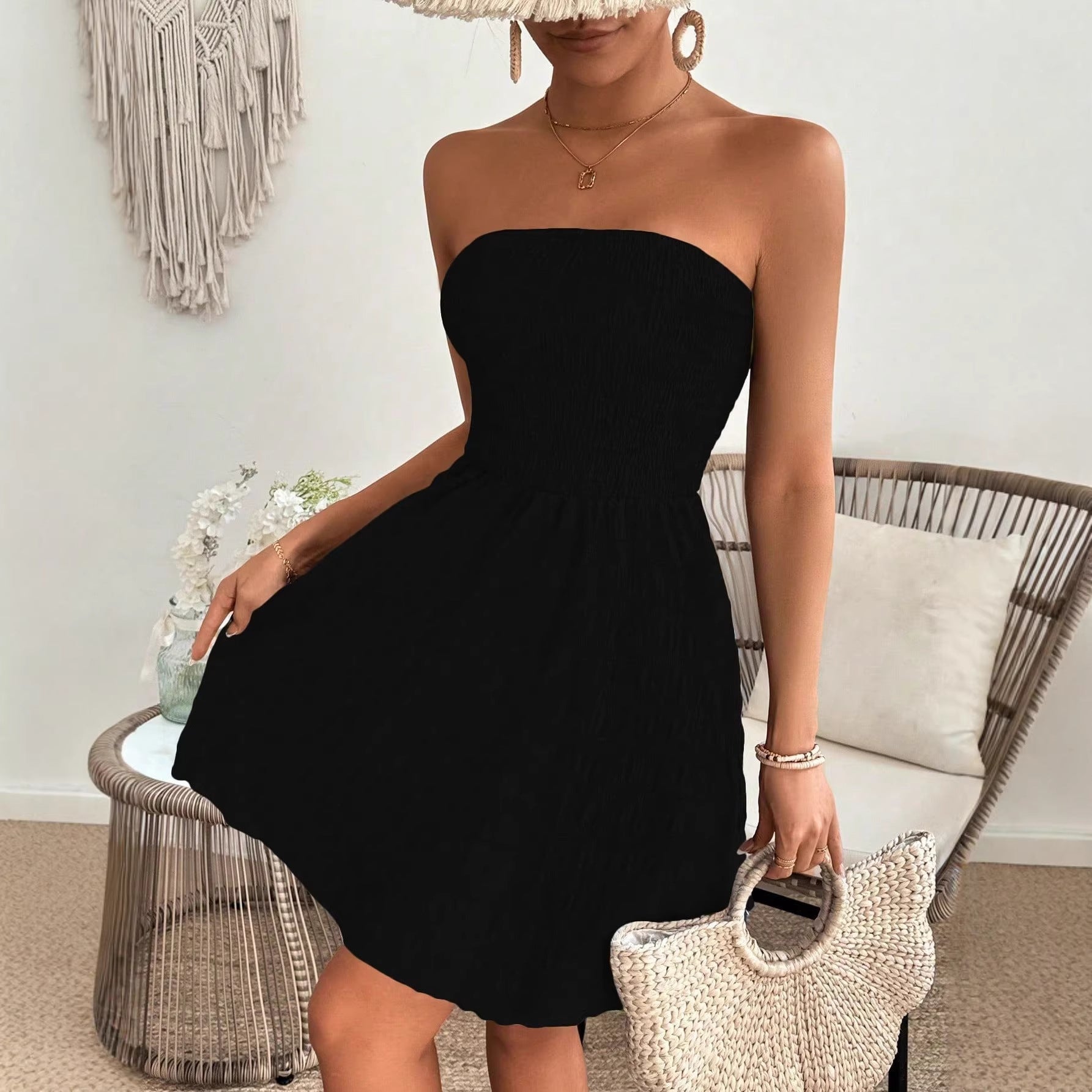 Spicy Girl Strapless Mini Dress