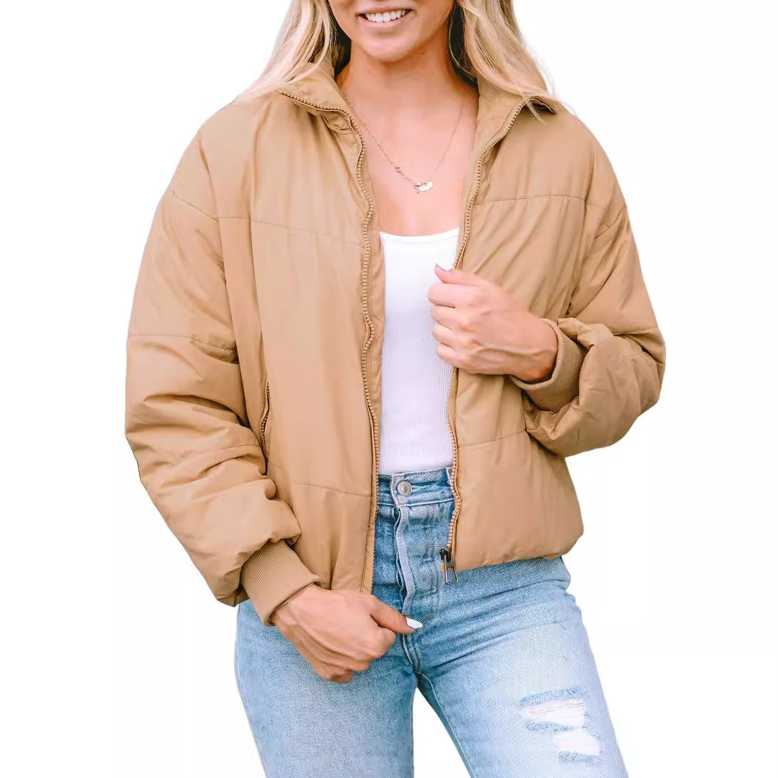 Lapel Warm Long Sleeves Coat For Women