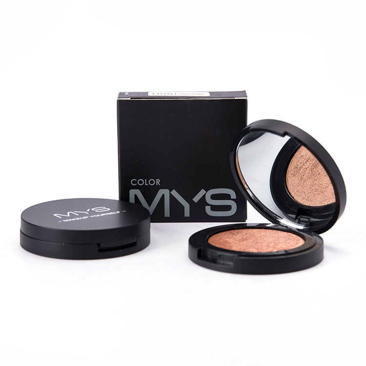 Marca MYS polvo de maquillaje facial 6 colores minerales resistentes al agua brillo brillo contorno Kit bronceador resaltador paletas de maquillaje
