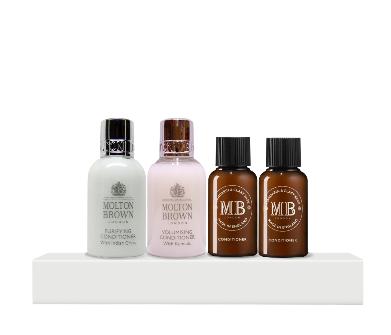 Hair Therapy Conditioner Set Molton Brown: Indian Cress, Hair Conditioner, For Purifying, 50 ml + Kumudu, Hair Conditioner, For Volume, 50 ml + Mandarin & Clary Sage, Hair Conditioner, For Repairing, 30 ml + Molton Brown, Kumudu, Hair Conditioner, For ...