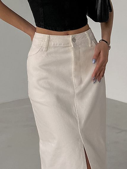Women's Fashion Slimming Temperament High Waist Straight Skirt