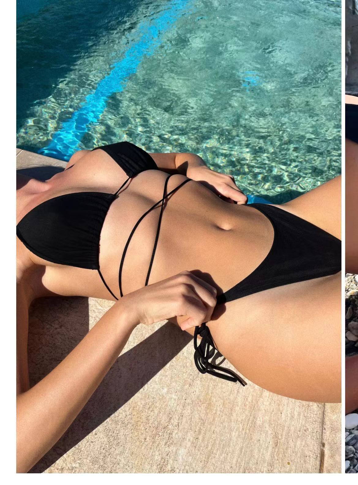 Beach Bath Sunbath Seamless Breathable Banded Bikini Swimsuit