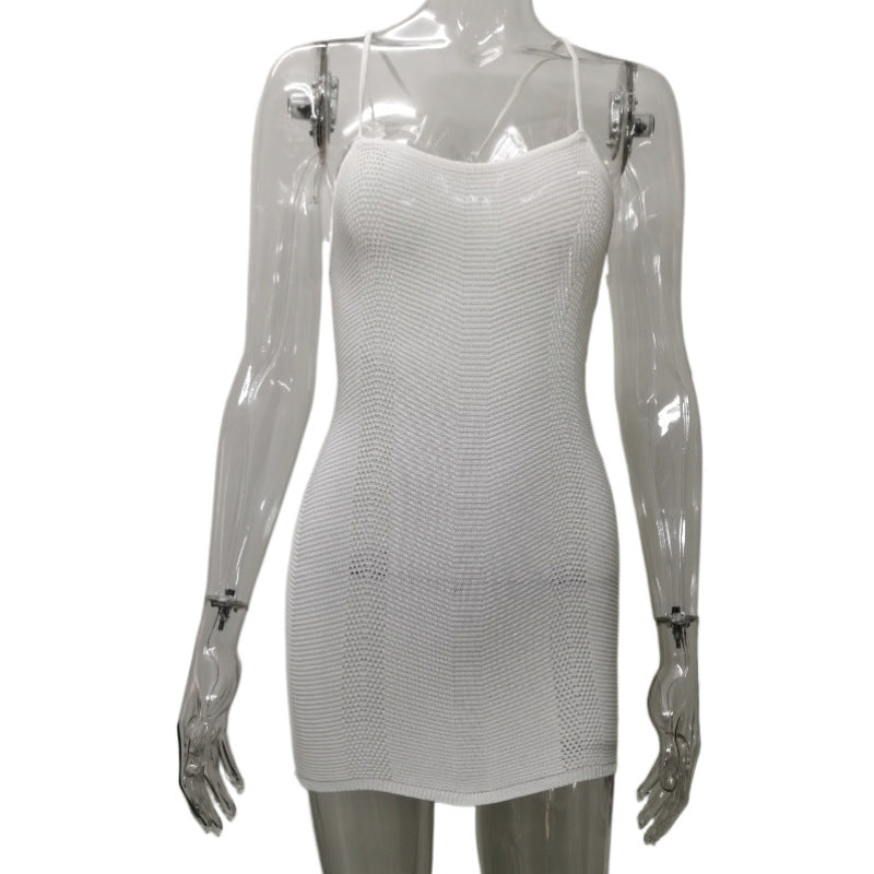 Knitted Sexy Sleeveless Bodycon Slip Dress