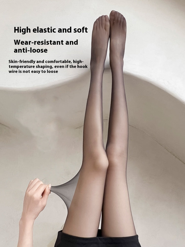 Pineapple Anti-hook Ultra-thin Long Light Leg Black Silk Flesh Color Sexy Stockings