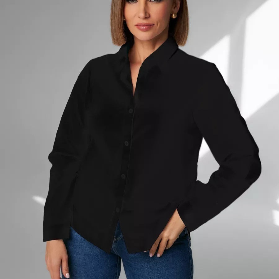 Slim-fit, Breathable, Minimalist Womens Fashion Shirt