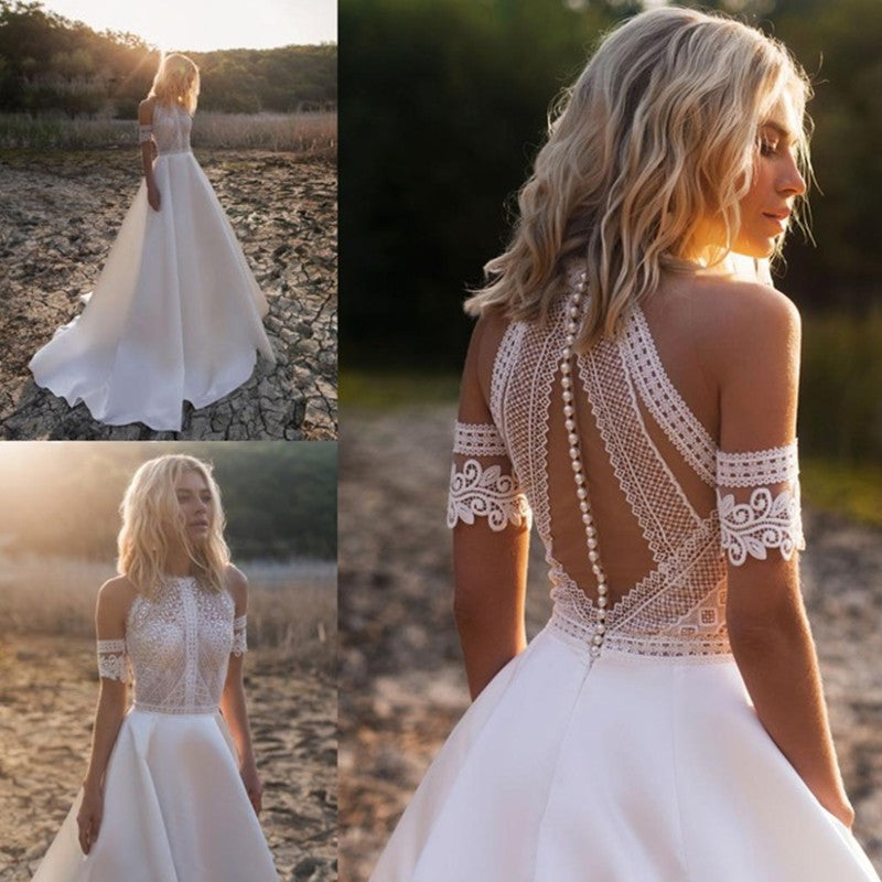 Satin Light Wedding Lace Mori Retro Gauze
