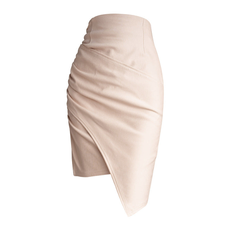 Irregular Half Body One-step Hip Skirt Pure Desire Wind Western Style Slim Fit