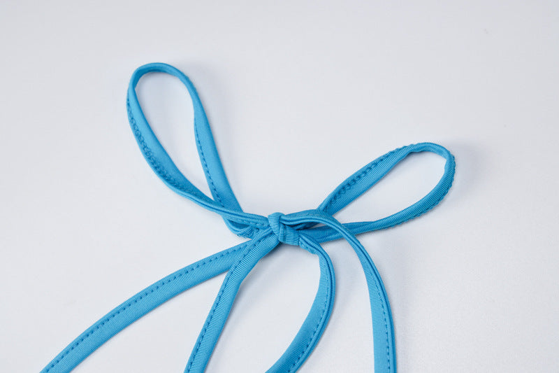 One-way Neck Mesh See-through Stitching Suspender Dress