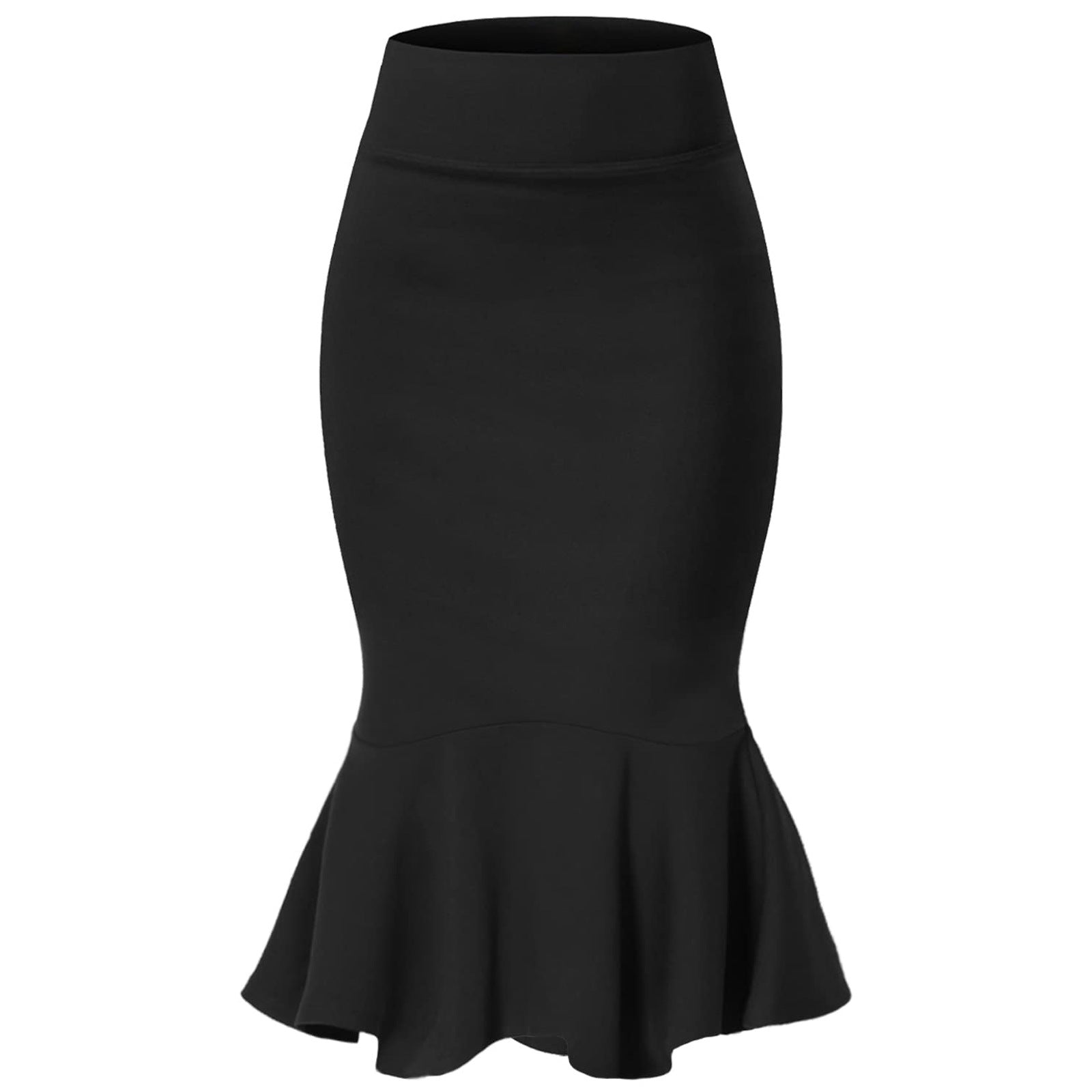 Womens Elegant Figure-flattering High-waisted Mermaid Skirt
