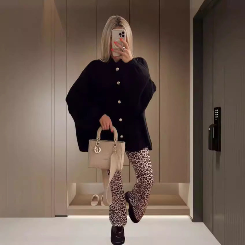 Women's Fashion Solid Color Casual Sweater Cardigan