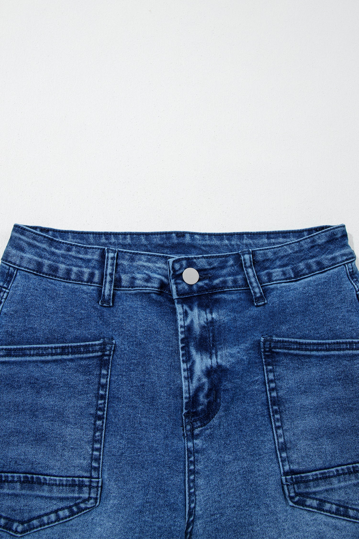 Black Frayed Cropped Barrel Jeans
