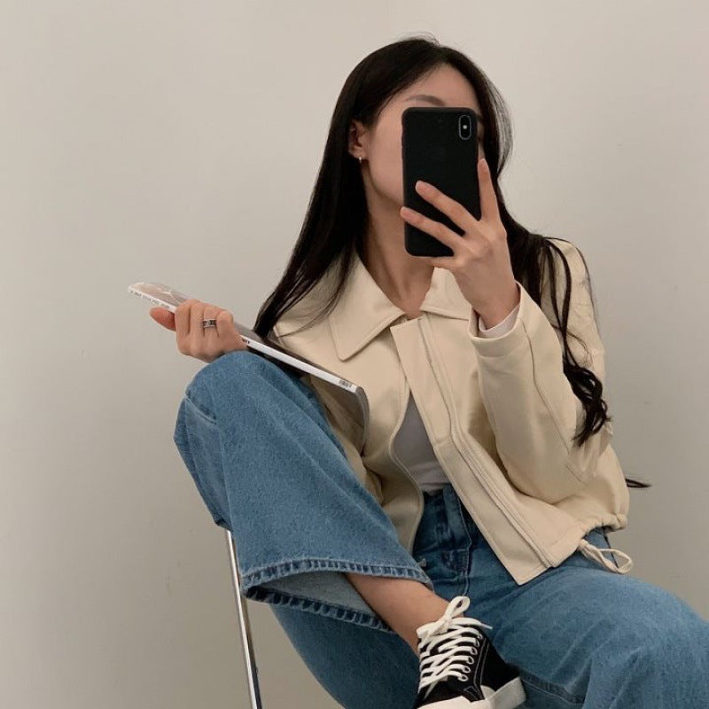 Women's Cool Autumn New Motorcycle Leather Jacket