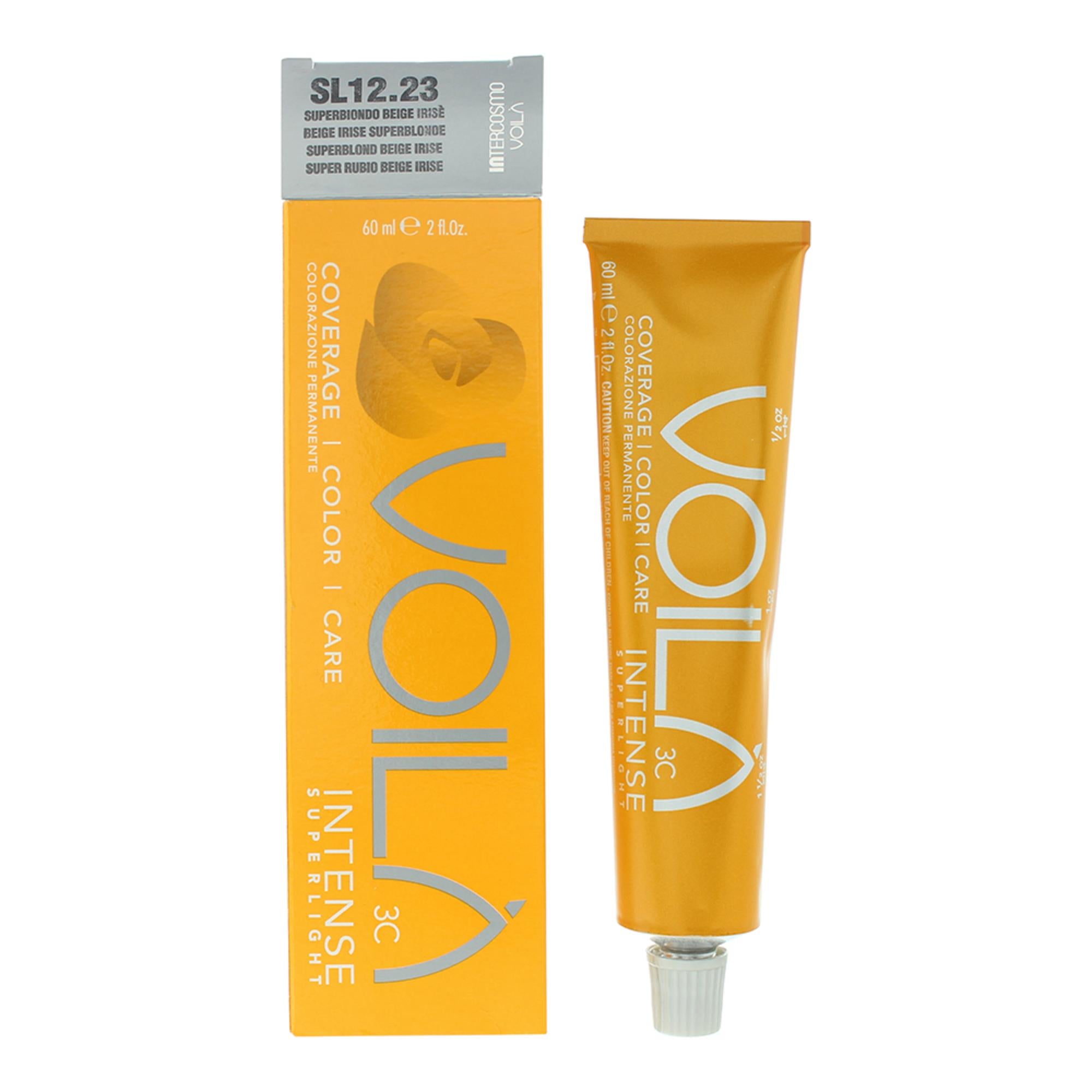 Intercosmo, Voilà 3C Intense, Hair Colouring Cream Mask, SL12.23 Beige Irise Superblonde, 60 ml