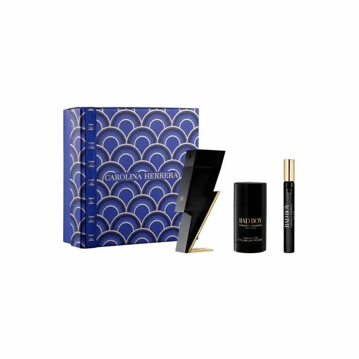 Carolina Herrera Bad Boy Eau De Toilette Spray 100Ml Set 3 Pieces - CAROLINA HERRERA