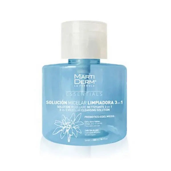 Martiderm Essentials 3 In 1 Micellar Cleansing Solution Prebiotics Edelweiss 300Ml