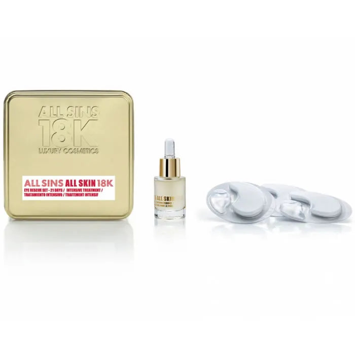 All Sins 18k All Skin Eye Rescue 21 Days Intensive Treatment Set 2 Pieces - ALL SINS 18K
