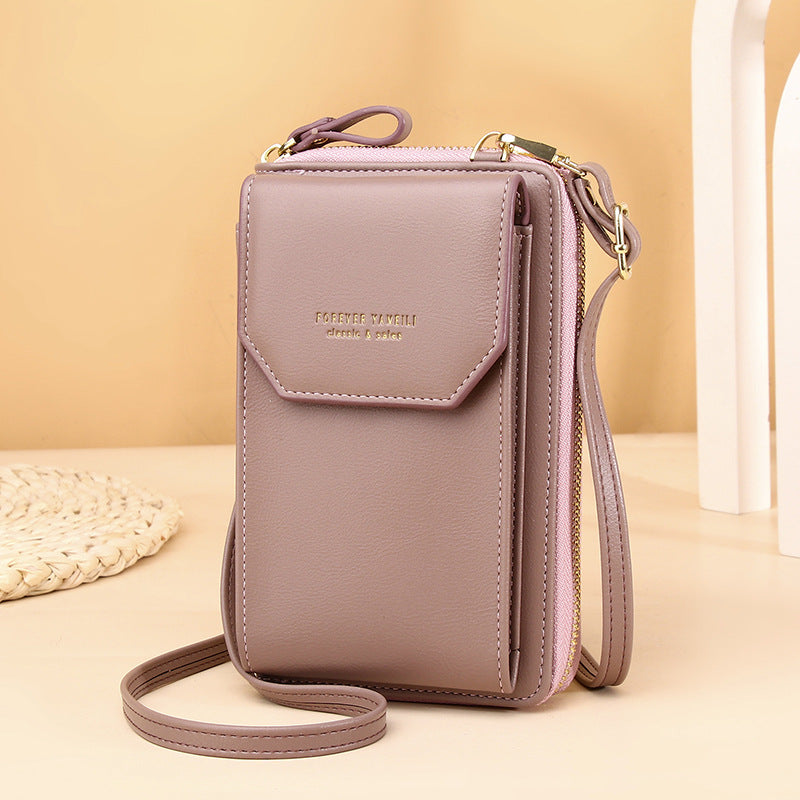 Ladies Wallet PU Leather Long Mobile Phone Bag Fashion Korean Version Multifunctional Student Wallet