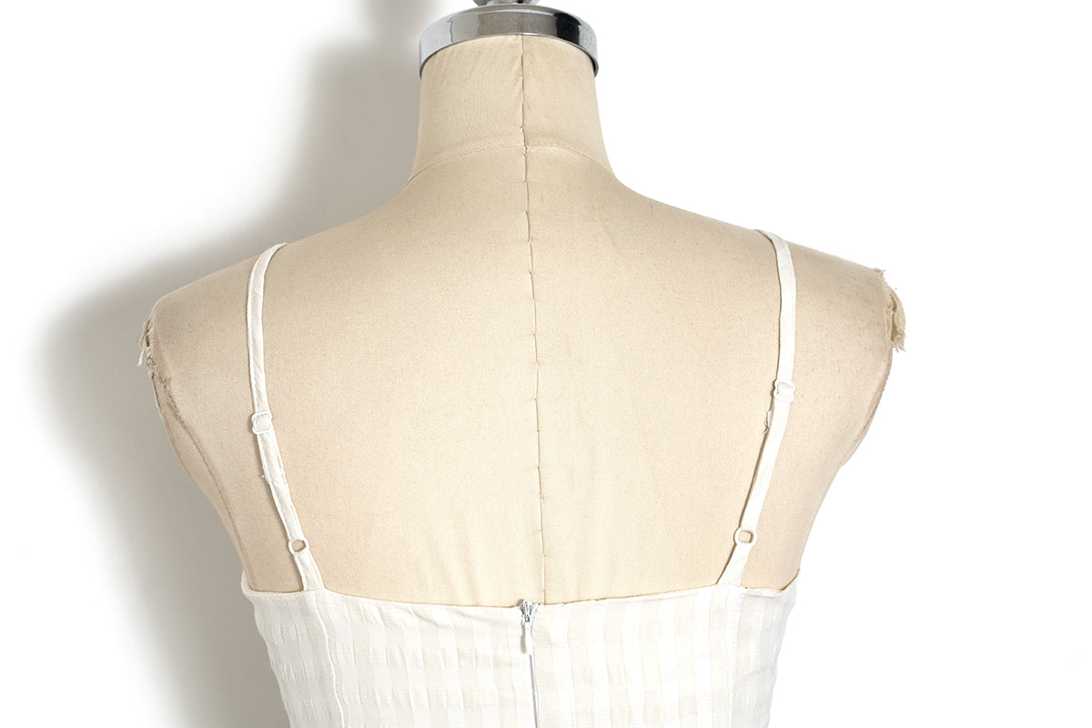 Checkered First Love Strap Dress French